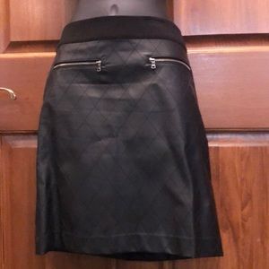 Black Leather Looking Skirt
